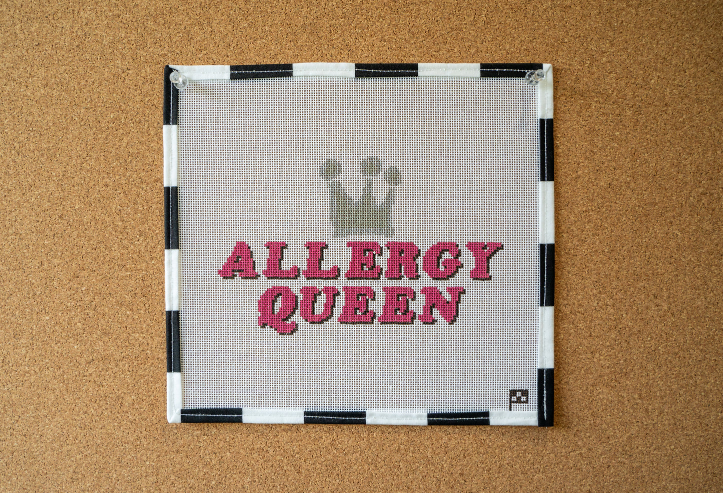 Allergy Queen Handpainted Needlepoint Canvas