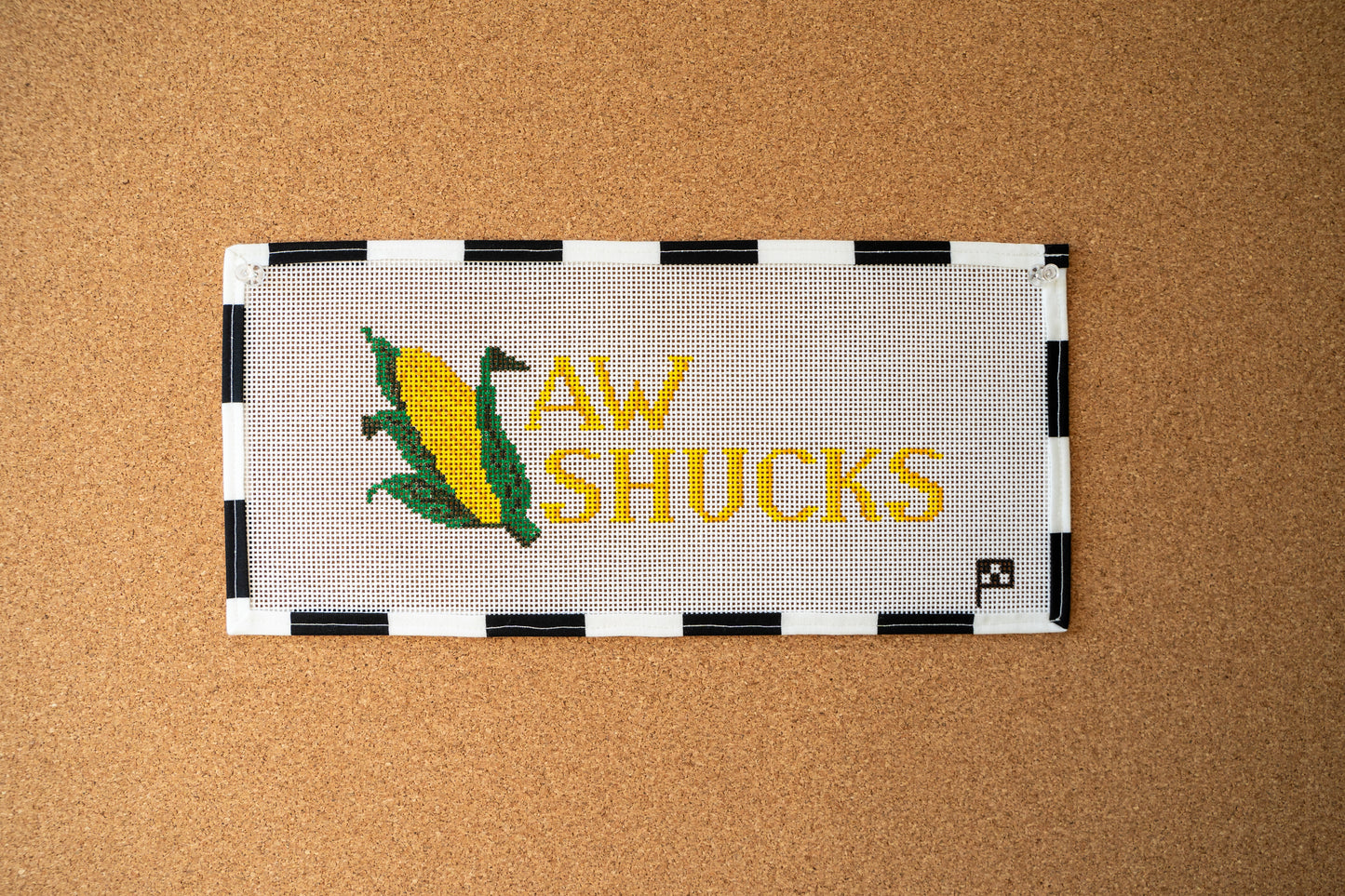 Aw Shucks Corn Handpainted Needlepoint Canvas