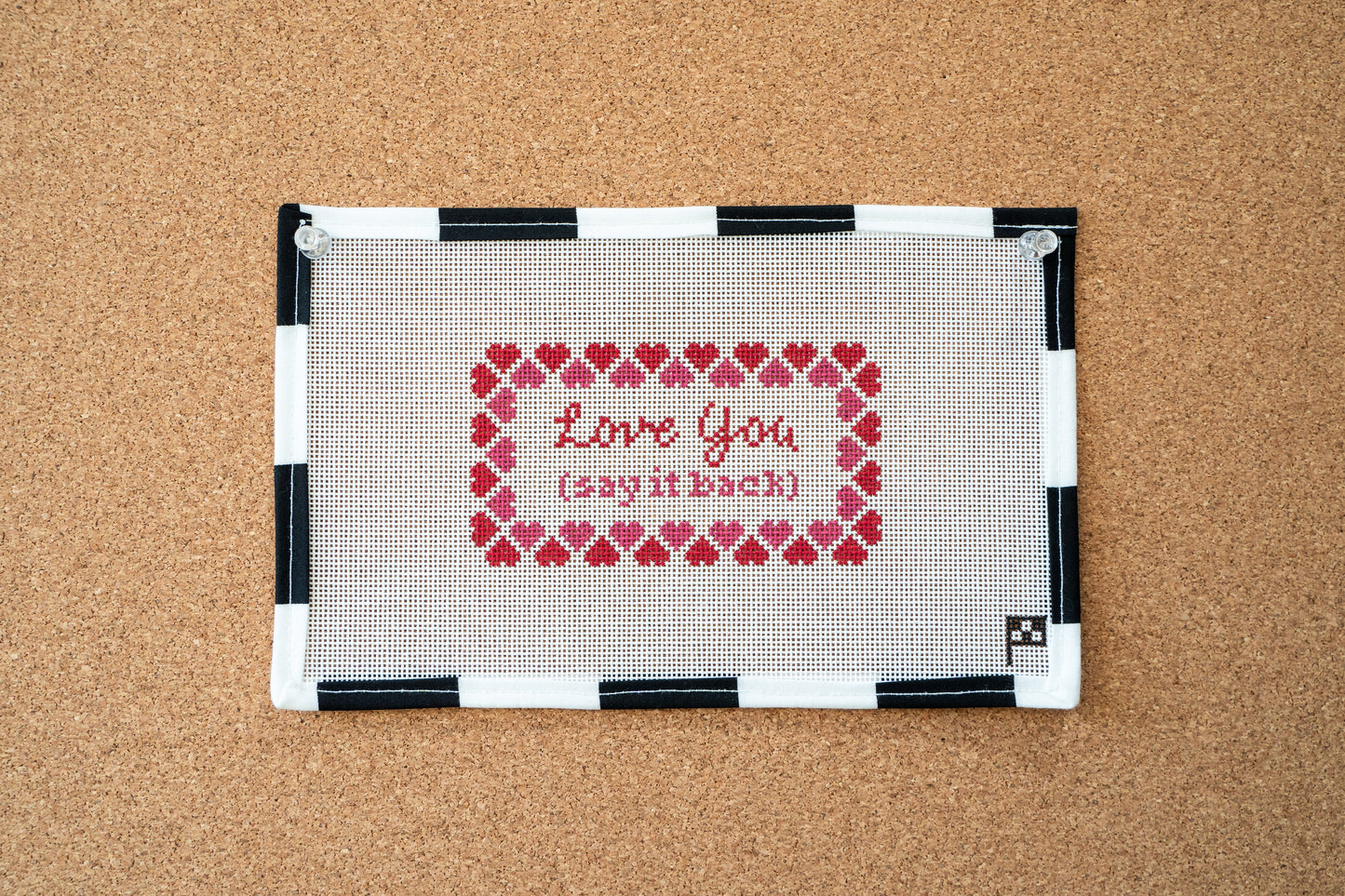 Love You (say it back) Handpainted Needlepoint Canvas