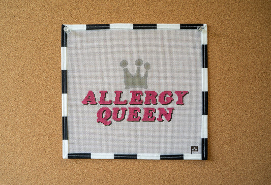 Allergy Queen Handpainted Needlepoint Canvas