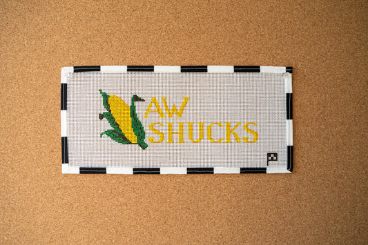 Aw Shucks Corn Handpainted Needlepoint Canvas