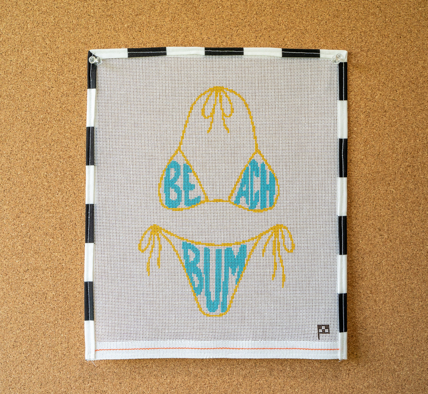 Beach Bum Bikini Handpainted Needlepoint Canvas