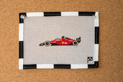 Formula One Car Handpainted Needlepoint Canvas