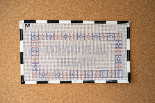 Licensed Retail Therapist Handpainted Needlepoint Canvas